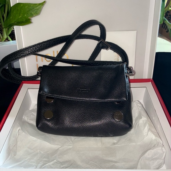 Hammitt Handbags - HAMMITT VIP Mini Crossbody Black Leather Bag